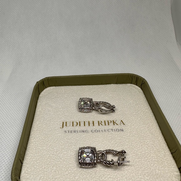 Judith Ripka Sterling Silver Diamonique Earrings - Picture 10 of 12
